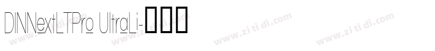 DINNextLTPro UItraLi字体转换